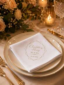 Custom Printed Wedding Handkerchief, Optional Text Design, Groom & Bride Gift, Personalized Customization - Multicolor - View 6