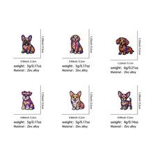 1/6 buah Pin Enamel dan Bros Anjing Kartun Warna-warni untuk Tas Ransel, Dekorasi Keren untuk Teman, Hadiah - MultiWarna - View 11