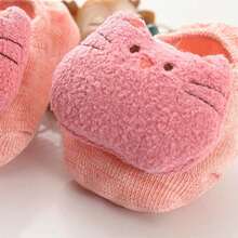 5/3/1 Pair Baby 3D Cartoon Animal Floor Socks, Cute Panda Owl Fox 3D Doll Decor, Soft Anti-Slip Newborn Baby Invisible Socks, Fun Socks - Multicolor - View 7