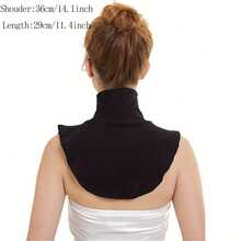 High Neck Fake Collar Women's High Elastic Neck Warmer Shawl Windproof Warm Base Layer Decoration Suitable For Outfit Matching, Winter Base Layer, Windproof Warmth, Autumn/Winter High Neck Scarf - Multicolor - View 12