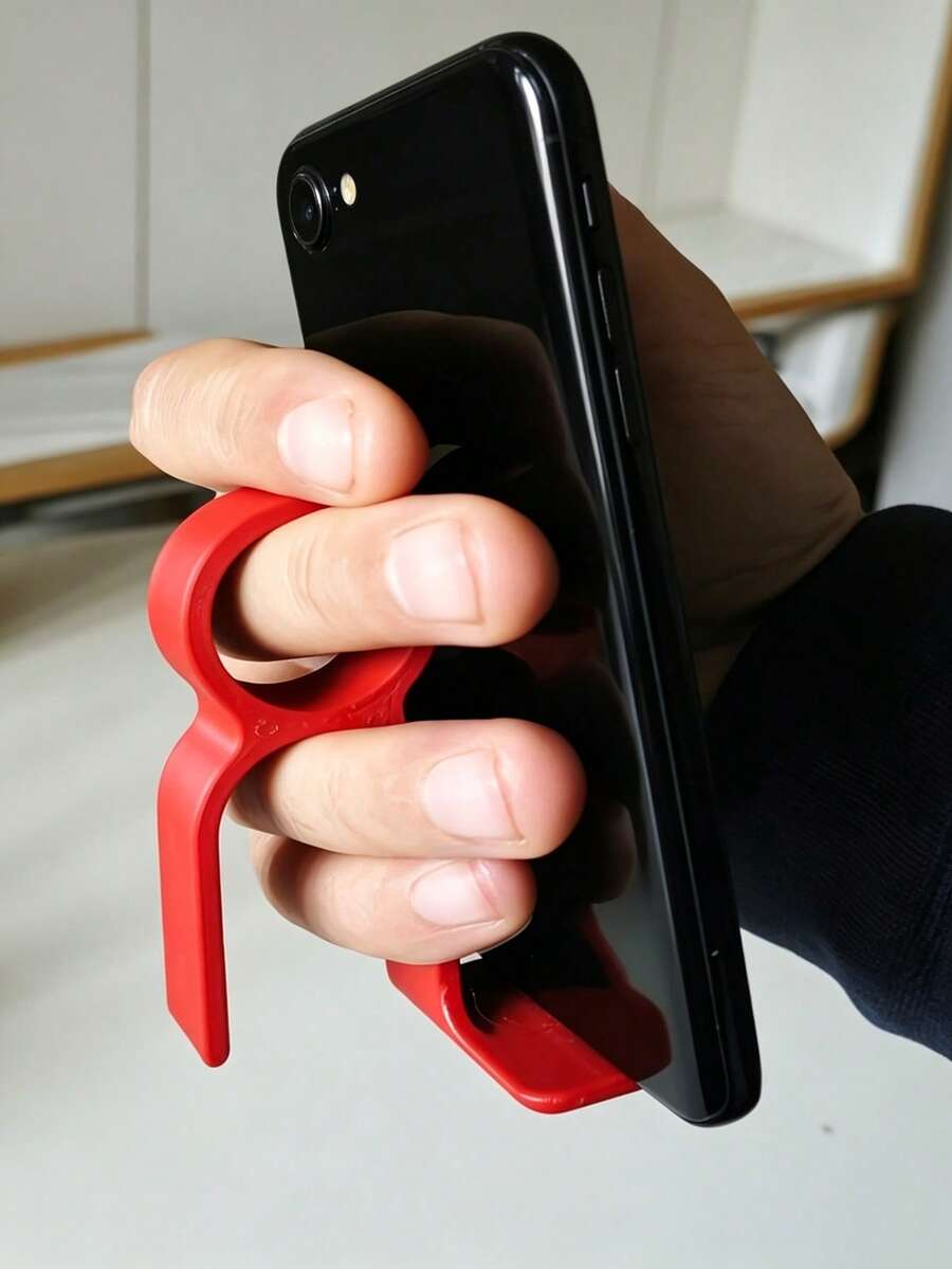 Human-Shaped Phone Holder, Desktop Slouchy Support Stand, Home Office Storage Rack, Bedside Movie Watching Bracket, Minimalist Plastic Decor, Non-Slip Stable Holder, Portable Bracket, Desktop Decorative Ornament, Slouchy Movie Watching Gadget, Office Desk Organizer, Bathroom Storage Rack, Outdoor Portable Bracket, Multi-Function Holder, Compact Vertical Stand - Multicolor - View 1