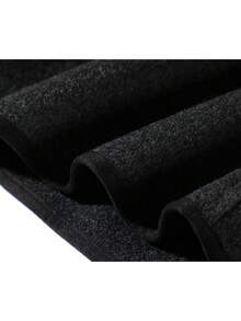 Korean Style Mid-Length Round Neck Wool Blend Button Coat, Evening Date, College Daily, Autumn/Winter - Dark Grey - View 3