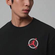 Nike Jordan Flight CLUB Men's Short Sleeve Fashionable Versatile Comfortable Sport Casual Crew Neck T-Shirt - Black - View 5