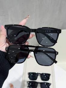 4 Pairs Men's Combination Frame Sunglasses, Classic, Suitable For All Face Shapes, Vacation Outfits, Daily Commute, Work Occasions, Gatherings. - Multicolor - View 2
