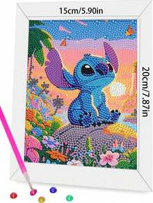 Hasbro Stiker Berlian Kartun, Lukisan Tempel Buatan Tangan DIY Anak-Anak, Lukisan Berlian Jahitan Penuh, Dekorasi Ornamen - MultiWarna - View 3