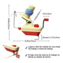 Kit Devanadora De Estambre Manual Bobinadora De Bolas Hilo - 1 - Ver 3