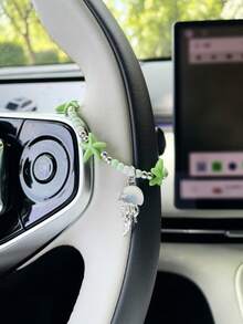 Creative Colorful Starfish Car Steering Wheel Decorative Chain, Jellyfish Pendant, Car Interior Hanging Ornament, Car Steering Wheel Decoration Accessory - Starfish - View 8