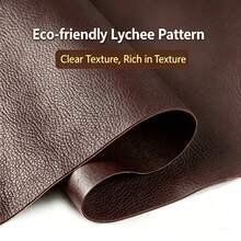 1 Self-Adhesive PVC Leather Repair Patch, Leather Repair Tape, DIY Suitable For Repairing Sofas, Chairs, Tables, Handbags, Shoes, And Motorcycle Seats - Dark Brown - View 5