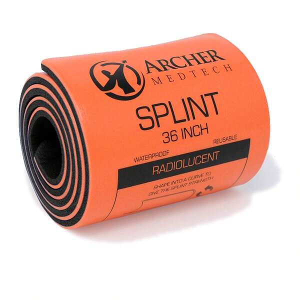 Archer MedTech Universal First Aid Splint U2013 36" Moldable Aluminum Emergency Splint For Injury Immobilization U2013 Lightweight, Waterproof