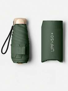 19cm/7.5 Inch Mini Folding Umbrella, Women's Portable Outdoor Sun Umbrella, UV Protection Sun Umbrella With Storage Bag, Travel Summer Sun Protection, Windproof And Waterproof - Multicolor - View 13