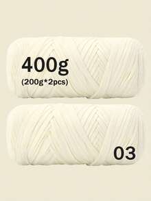 2PCS Premium T-Shirt Yarn 200g/Pc High Elastic Soft Polyester Yarn, Suitable For DIY Crochet Bags, Baskets, Mats, Slippers, Dolls, Multi-Color Vacation Crochet Handmade Yarn, Multi-Functional Knitting Accessories, Large Ball Pack - Multicolor - View 13