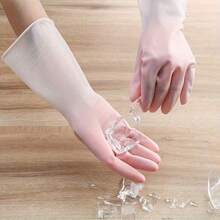 2 Pairs Premium Waterproof Household Cleaning Gloves, Non-Slip, Multi-Purpose For Kitchen Dishwashing, Laundry And Housework, Kitchen, Bathroom, Home Use - Multicolor - View 6