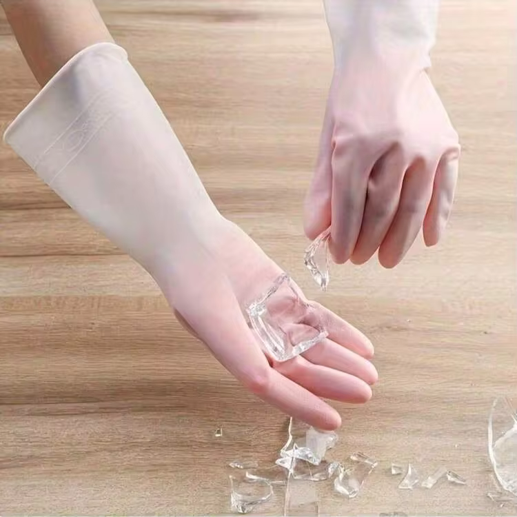 2 Pairs Premium Waterproof Household Cleaning Gloves, Non-Slip, Multi-Purpose For Kitchen Dishwashing, Laundry And Housework, Kitchen, Bathroom, Home Use - Multicolor - View 5