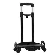 Dam Trolley Universal Cart Toybags 360º. Multidirectional, 4 Wheels. Anti-Tipping Stopper, Reinforced Construction. - Black - View 2