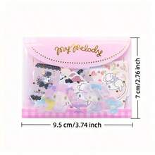SANRIO 40入/包 Kuromi Melody Cinnamoroll Hello Kitty 貼紙，PVC裝飾貼紙，派對禮物、日記裝飾用品 - 彩色 - 查看 3