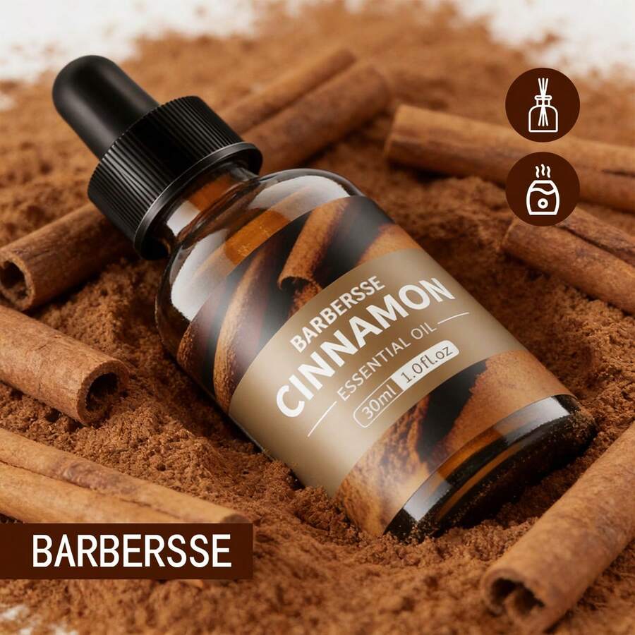 30ml Small Capacity Cinnamon Essential Oil, Pure Fragrance Fresh, Suitable For Home Decor, Great Choice For Holiday And Office Companion - 肉桂 - 查看 1