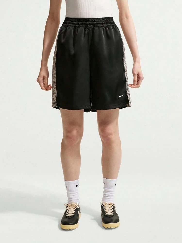 Nike Women's AS W NK CHILL WVN LACE SHORT Woven Shorts IM8386-010 - Black - View 1
