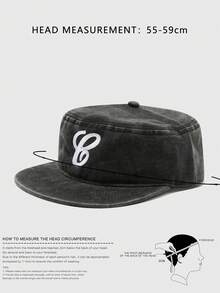1pc Men's G Letter Embroidered Baseball Cap, Outdoor Sports Trucker Hat, Adjustable Sun Protection Casual Mesh Cap, Suitable For Spring/Autumn Travel, Beach, Party - B - View 6