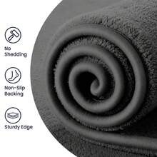 Sour Lemon Carpet  Rugs Living Room Large 120 X 170, Rugs For Bedroom, Washable Area Rugs Anti Slip Fluffy Rug Shaggy  Large Grey Rug Carpets Extra Large Rugs For Living Room BedRoom - Dark Grey - View 5