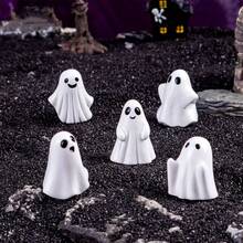 Đồ trang trí để bàn hình con ma Halloween, tượng nhựa resin, phụ kiện trang trí thủ công, trang trí sân vườn - nhiều màu - Xem 3