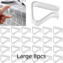 Tablecloth Clips, Transparent Non-Slip Fixing Clips, Kitchen Tablecloth Clips, Household Tablecloth Non-Slip Fixing Device, Wholesale, Plastic Tablecloth Clips, Tablecloth Fixing Device, Suitable For Outdoor Tablecloth Clips, Picnic, Wedding, Camping, Restaurant, Meeting, Party, Holiday And Other Occasions. - Multicolor - View 11