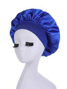 3/2/1pc Women's Satin Hair Bonnet, Wide Brim High Elasticity Silk Sleep Cap, Premium Satin Hair Bonnet, Curly Hair Silk Headband, Women's Hat - Multicolor - View 5
