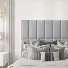 1pc 9.06x19.29 Inch Self-Adhesive 3D Wall Panel, 12mm Thick - Peel And Stick Easy Installation, Cozy Bedroom Headboard Soft Padding, Modern Home Decor, Suitable For Wallpaper And Wall - 1pc - View 10