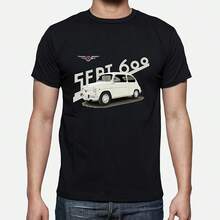 Spain 600 Classic Vintage Car T Shirt. New 100% Cotton Short Sleeve O-Neck T-Shirt Casual Mens Top - Shape - View 1