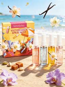 1/4/5pcs Brazilian Fragrance Spray,Air Freshener With Gift Box,Beach-Themed Digital Scent Mist.Includes Coconut,Vanilla,Etc.Naturally Fresh And Long-Lasting.Portable Design Suitable For Closets,Cars,And Travel.Ideal For Valentine's Day,Mother's Day - Multi-spice - View 5