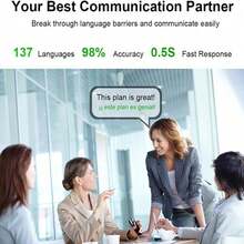 Karlak T10 Instant Voice Translator, Real-Time Two-Way Language Interpreter, Supports 130+ Global Languages, Pocket Portable Smart Translator Device, One-Click Translation For Overseas Travel, Business Meetings & Language Learning - Black - View 8