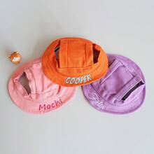 Customized Embroidered Name Cat Bucket Hat, Adjustable Pet Sun Hat, Personalized Dog & Cat Universal Bucket Hat, Customized Pet Lover Gift - Multicolor - View 7