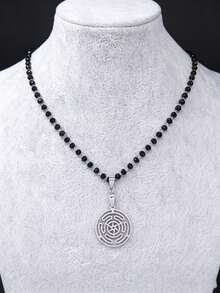Hekate Wheel 不鏽鋼項鍊吊墜 Strophalos 赫卡忒魔法符號 Logo 吊飾胸針飾品 N172502 - 項鍊 - 查看 5