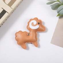 1Pc PU Curly Horn Sheep Patch Charm Back To School Labor Day Halloween Thanksgiving DIY Bag Decor Accessory - Multicolor - View 5