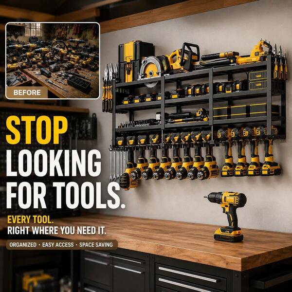 Power Tool Organizer For Tool Storage, 600 Lbs Capacity Fits All Kinds Of Tools Choose From Multiple Sizes, For Workshop Garage Basement Storage Work Area – Ideal Gift For Dad, Husband, Or Tool Enthusiast.