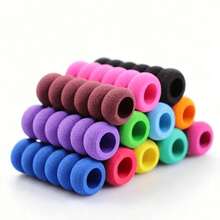 5pcs/10pcs Sponge Pen Grips, Non-Slip Pen Sleeve Accessories, Soft Foam Pen Holder, Pen Sponge Grip, Relieve Finger Fatigue, Back To School Essential, Non-Slip Pen Sleeve, Sponge Grip, Random Color - A - View 5