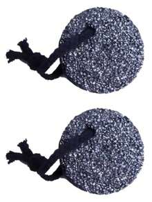 4 Pack Charcoal Pumice Stones With Rope, 2.25 Inch Round Foot Scrubber Stone, Callus Remover For Feet, Dead Skin Exfoliator, Pedicure Beauty Tool - Multicolor - View 7