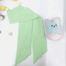 Women's Striped Bubble Gauze Thin Scarf, Lightweight French Elegant Spring/Summer Scarf Accessory - View 9