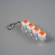 1pc Soft Punk Keyboard Keychain - Stress Relief Toy. Charming Chocolate Color Keyboard Stress Relief Toy, Makes Crisp Clicking Sound, Light Click Sound Relieves Stress, Suitable For Adults, Quietly Soothes Anxiety. Applicable For Work, Travel, Home Scenarios, Helps Relieve Stress, Improve Concentration, Ideal Choice For Office Desk Decoration, Party Gift, Christmas And Birthday Gift. - Multicolor - View 9