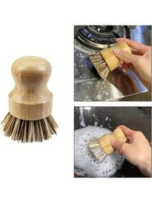 Multifunctional Kitchen Cleaning Brush, Pot And Pan Cleaning Brush, Dish Brush, Durable Kitchen Brush, Pot And Plate Brush, Kitchen Sink And Countertop Cleaning Brush, Cleaning Supplies, Cleaning Tools, Back To School Preparation - Multicolor - View 4