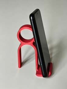 Human-Shaped Phone Holder, Desktop Slouchy Support Stand, Home Office Storage Rack, Bedside Movie Watching Bracket, Minimalist Plastic Decor, Non-Slip Stable Holder, Portable Bracket, Desktop Decorative Ornament, Slouchy Movie Watching Gadget, Office Desk Organizer, Bathroom Storage Rack, Outdoor Portable Bracket, Multi-Function Holder, Compact Vertical Stand - Multicolor - View 3