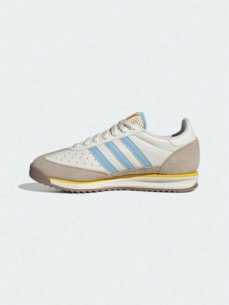 Adidas Originals 中性款 SL 72 RS 休閒低筒運動鞋 KJ1671 - 藍白色 - 查看 3