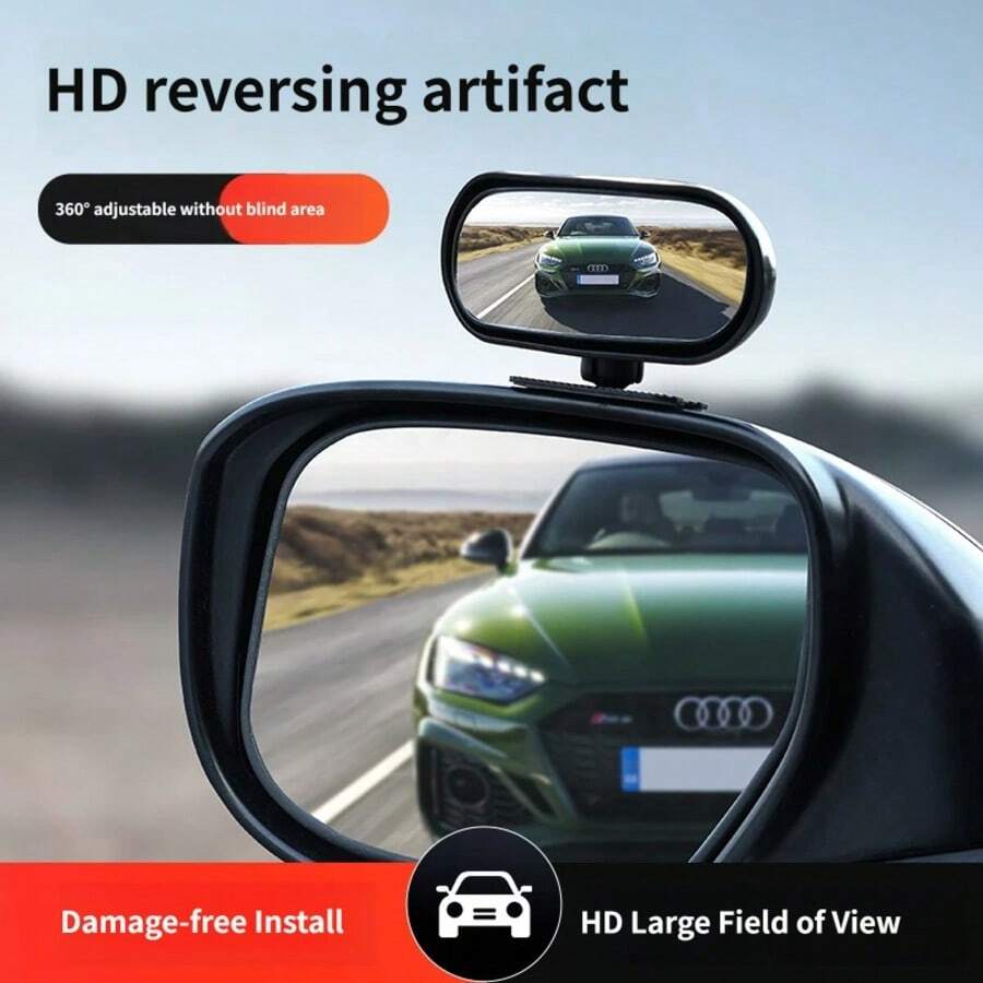 Wide Angle Rearview Mirror For Car, High Definition Convex Interior Rearview Mirror, Anti-Glare Design, Panoramic Rearview Mirror, Suitable For Reversing And Reducing Blind Spots - Car Rearview Mirror - View 1