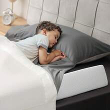 Toddler Bed Bumper, 56" Non-Slip Foam Guard, Machine-Washable, Fits Twin, Full, Queen & King Beds, Lightweight & Portable - 56-inch - View 1