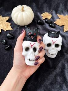 Halloween Skeleton Squeeze Toy With Pop-Out Bat, Spooky Sensory Stress Relief Fidget Toy, Creative Gift Bag Filler And Halloween Party Favor - Multicolor - View 6