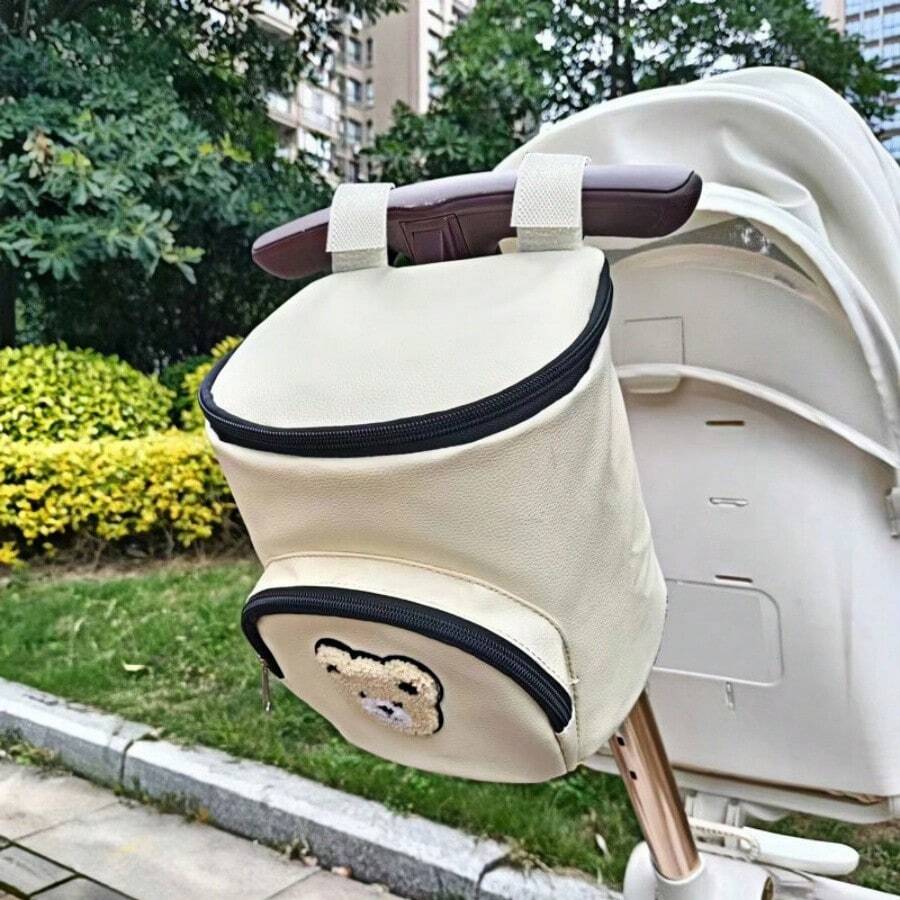 Stroller Hanging Bag, Portable Baby Diaper Bag, Multi-Function Baby Travel Storage Bag, Essential Newborn Baby Shower Gift - Bear - View 1