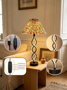LED Seaweed Fabric Table Lamp, Creative Minimalist Design Table Lamp, Suitable For Bedroom, Living Room, Office, Bedside Daily Lighting, Reading Lighting, Decorative Table Lamp, Atmosphere Night Light - Desk Lamp - View 10