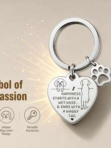 Dog Keychain, Car Keychain, Backpack Decoration Pendant, Gift For Dog Lovers. - Silver - View 7