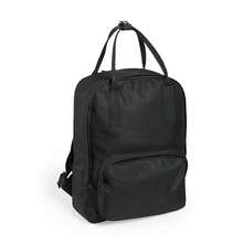 Dam Mochila Soken en poliéster 600D de desenfadado diseño urbano, con resistentes asas a juego. - Negro - Ver 1