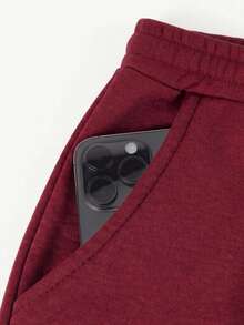 Women Sweatpants - Burgundy - View 3