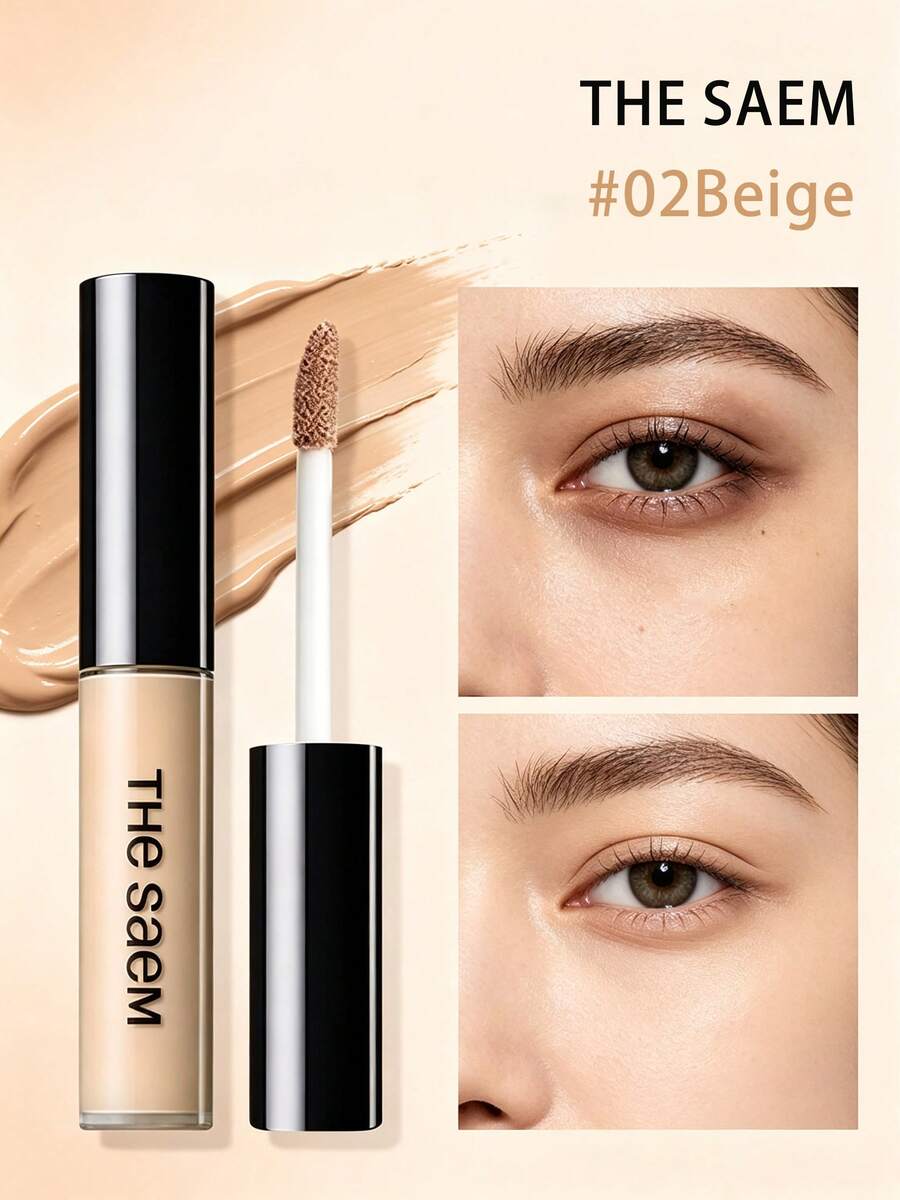 The Saem Concealer Provides Long-Lasting Coverage, Brightens Skin Tone, Conceals Imperfections, Dark Circles And Acne Scars - Concealer 02 Healthy Shade - View 1